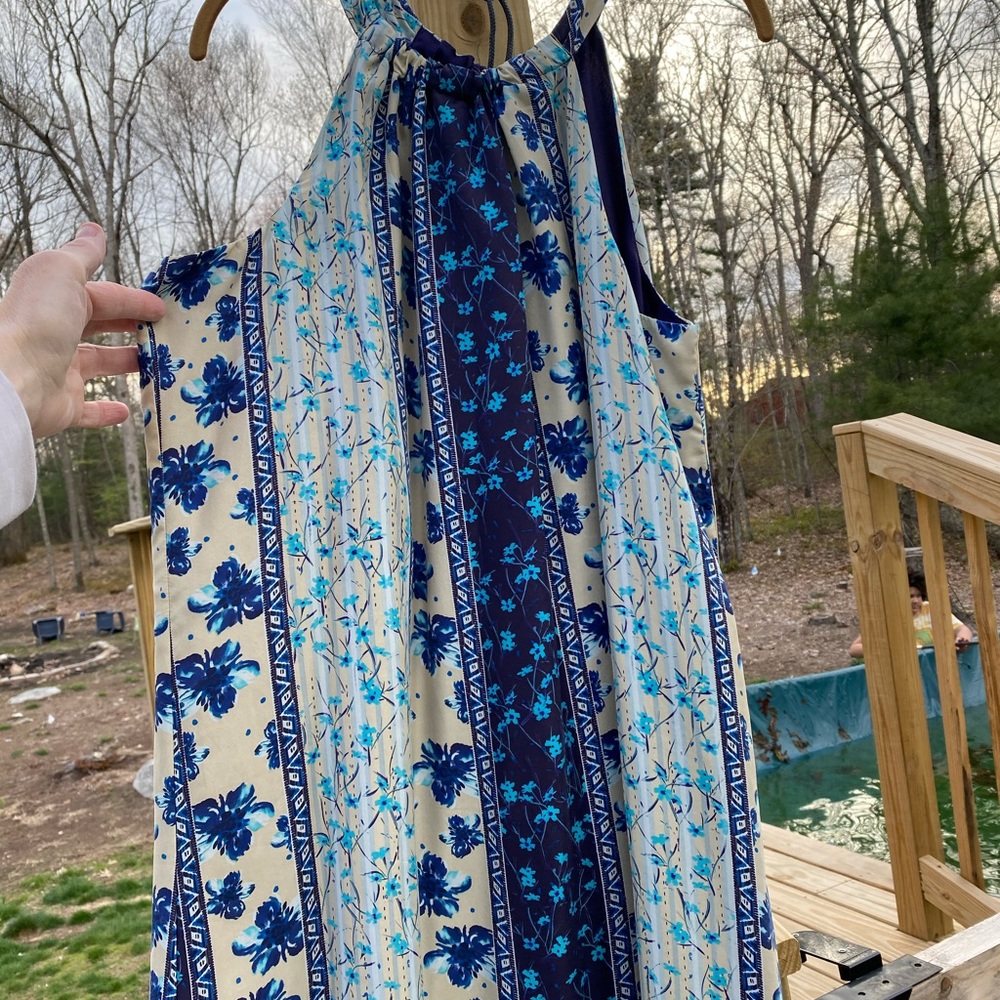 Sundance Sea Blossoms Summer Halter dress XL